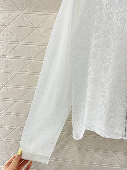 C*♥2025 new product Lace hooded cardigan