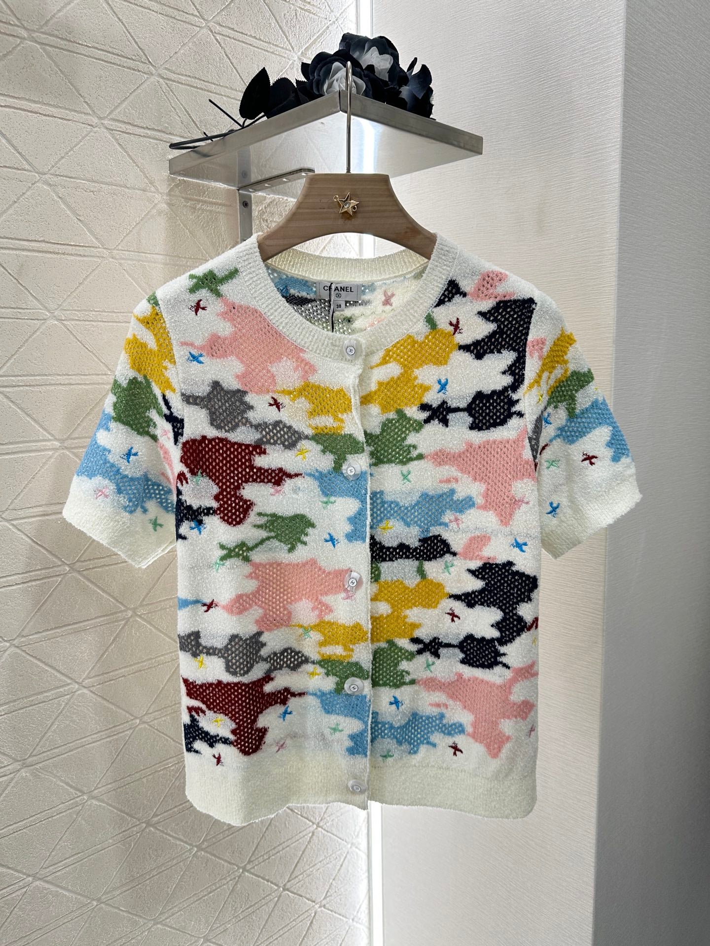 C*♥2025 new product Colorful knitted cardigan