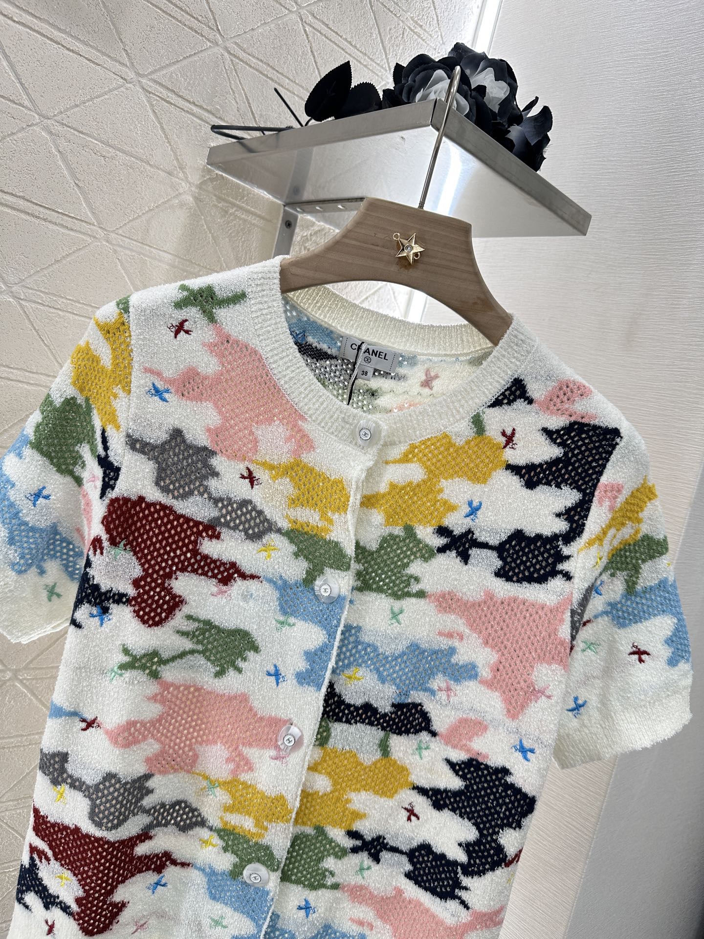 C*♥2025 new product Colorful knitted cardigan