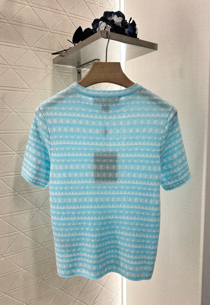 Louis*♥2025 new products Knitted short sleeves