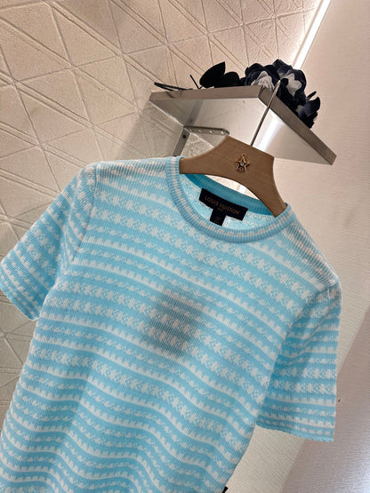Louis*♥2025 new products Knitted short sleeves