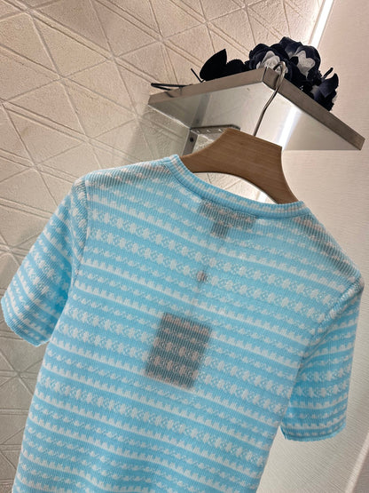 Louis*♥2025 new products Knitted short sleeves