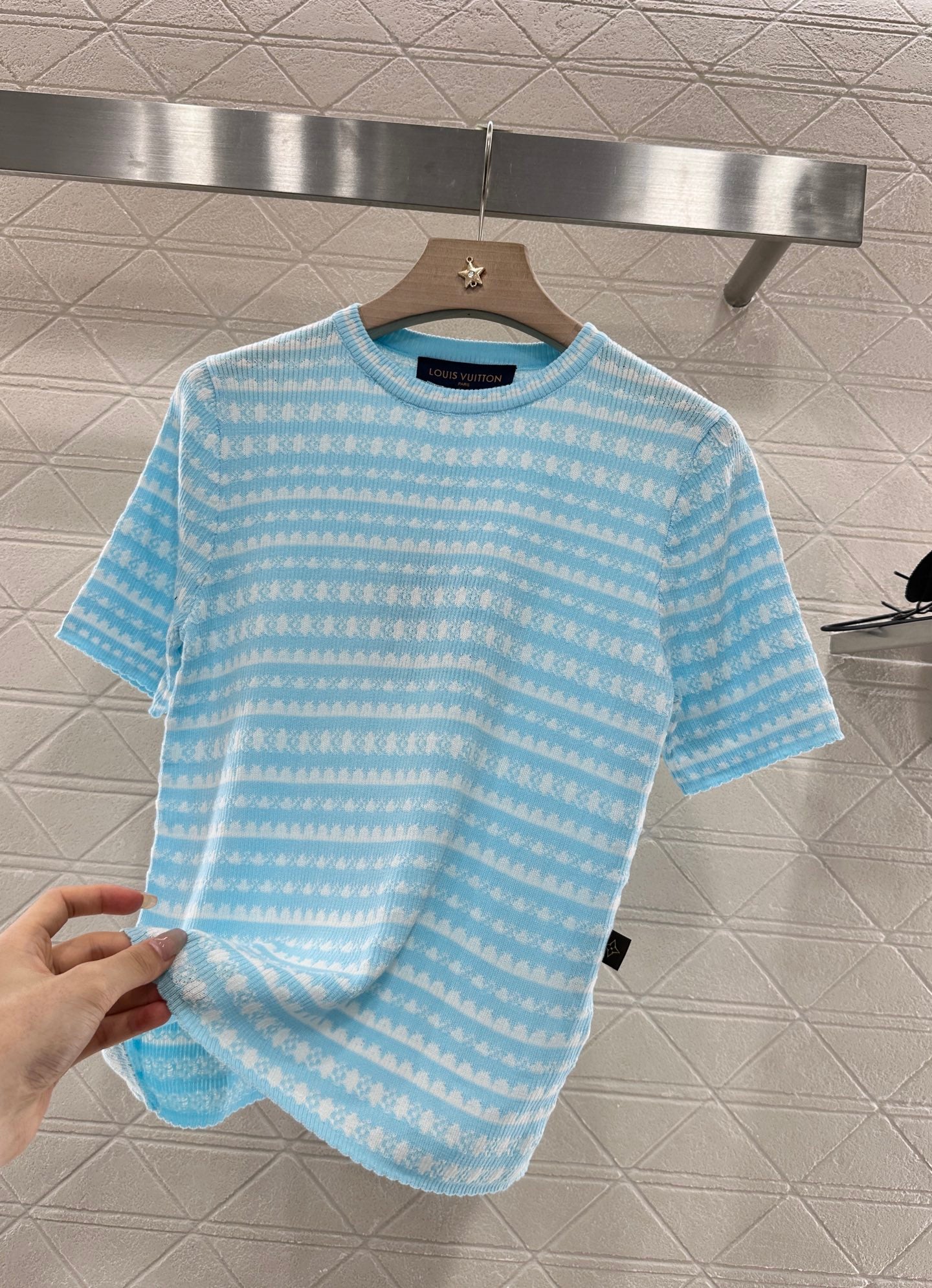 Louis*♥2025 new products Knitted short sleeves