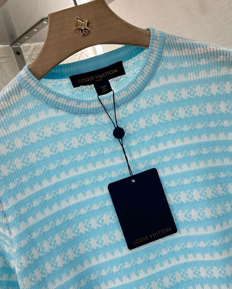 Louis*♥2025 new products Knitted short sleeves