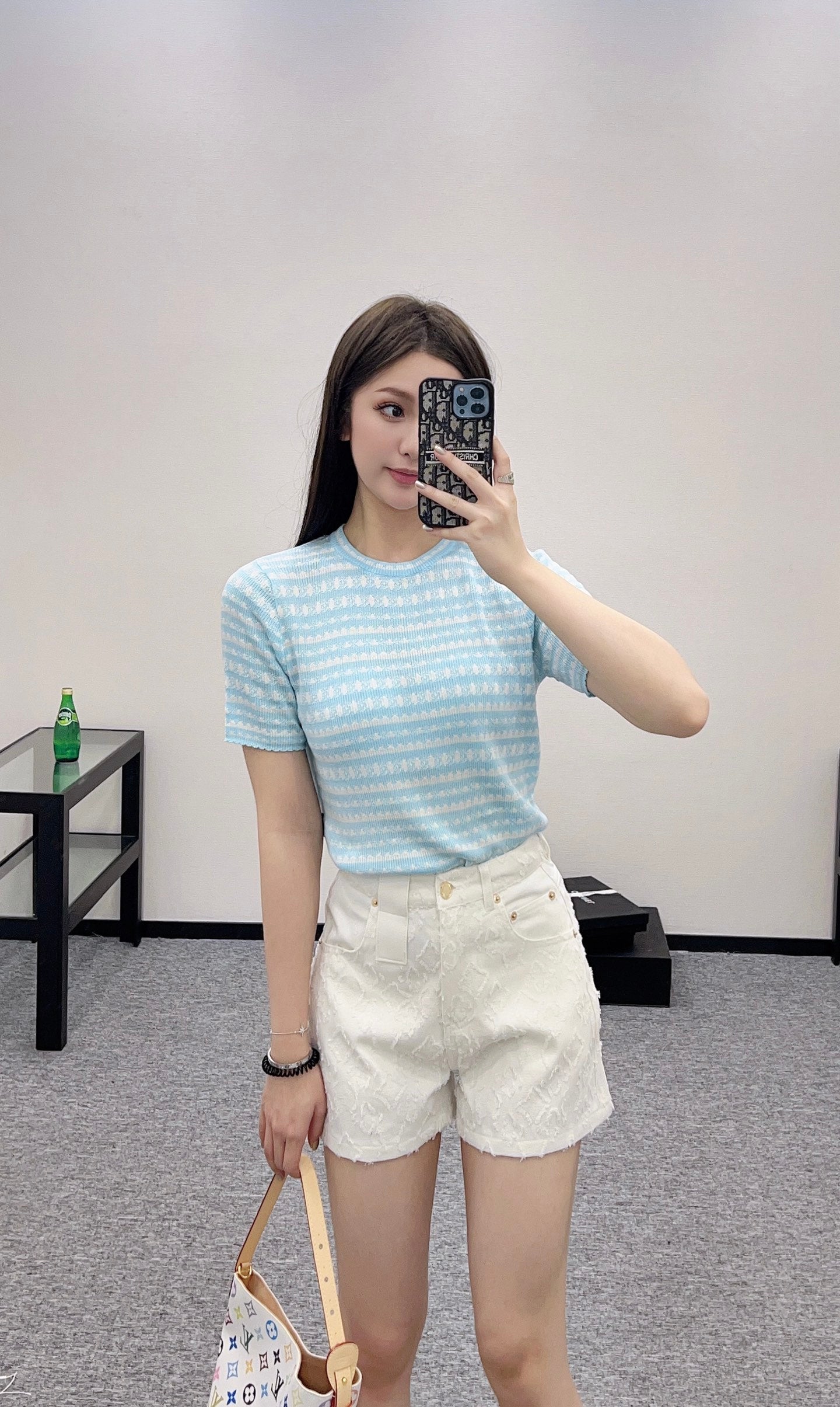 Louis*♥2025 new products Knitted short sleeves