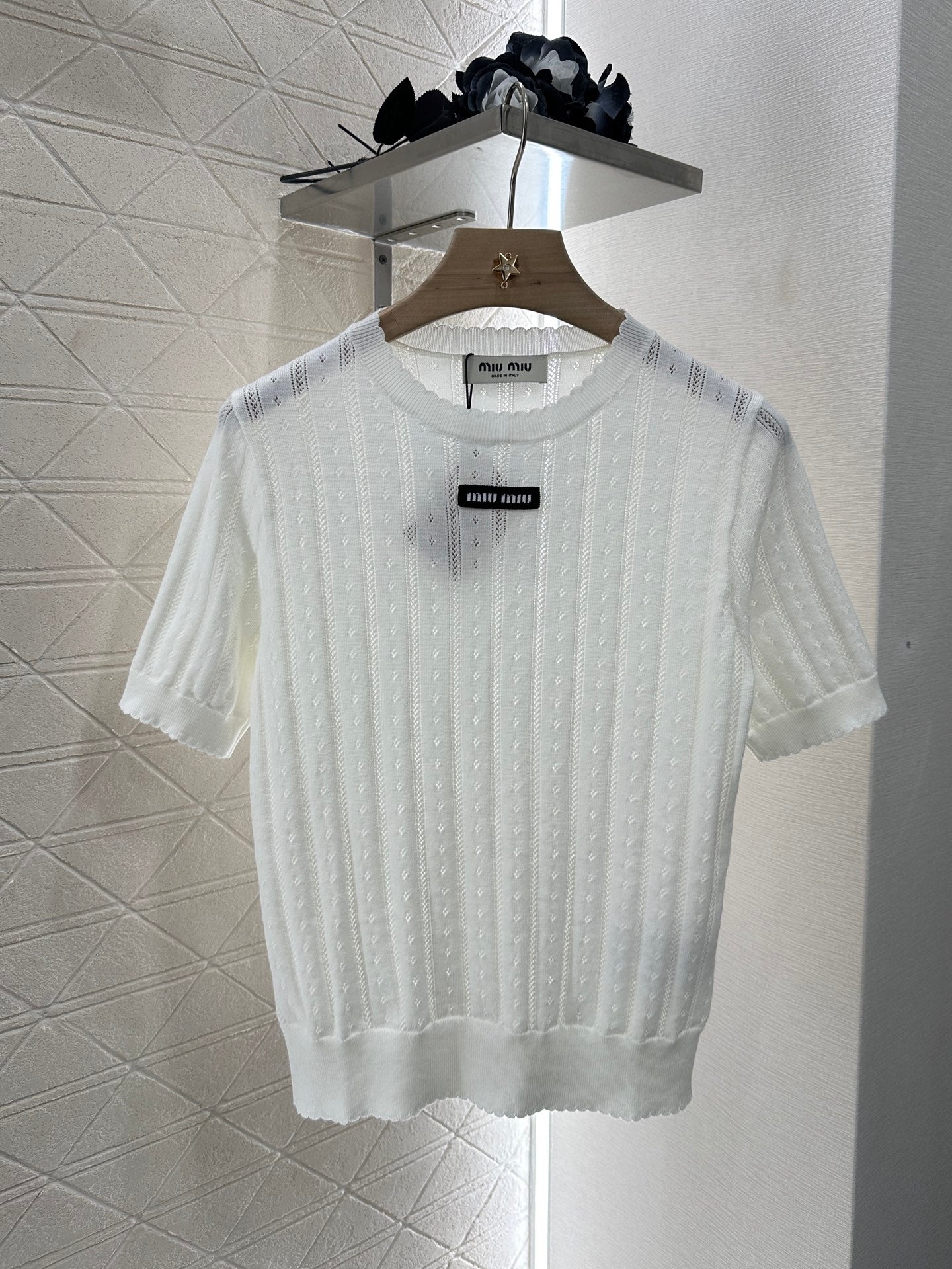 Mi*mi*♥2025 new products Knitted short sleeves