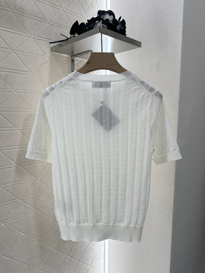 Mi*mi*♥2025 new products Knitted short sleeves