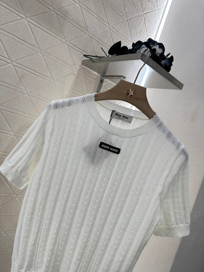Mi*mi*♥2025 new products Knitted short sleeves