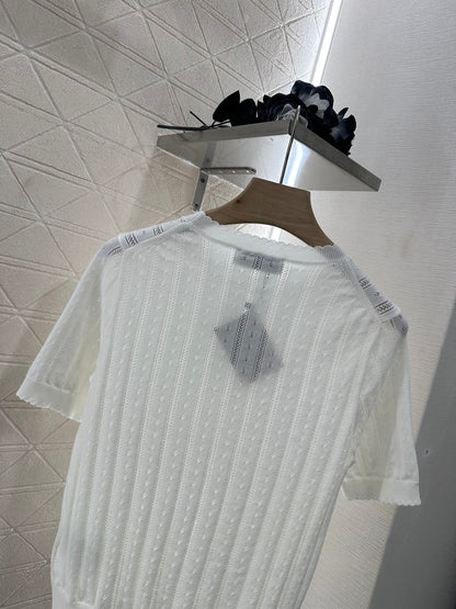 Mi*mi*♥2025 new products Knitted short sleeves