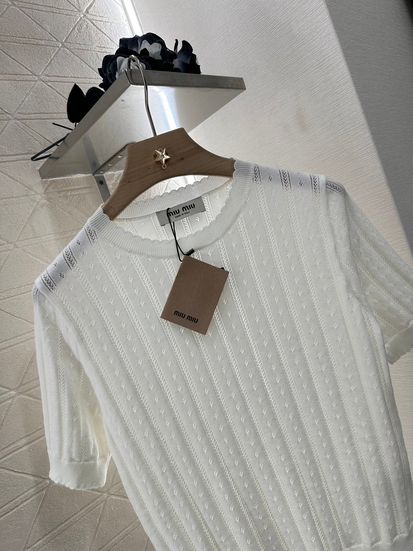 Mi*mi*♥2025 new products Knitted short sleeves