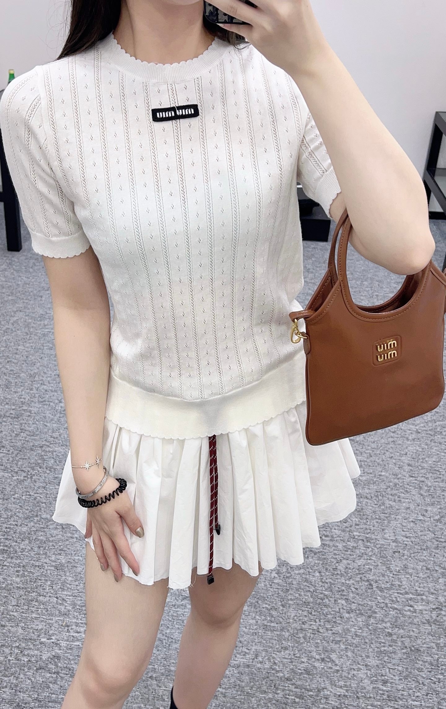 Mi*mi*♥2025 new products Knitted short sleeves
