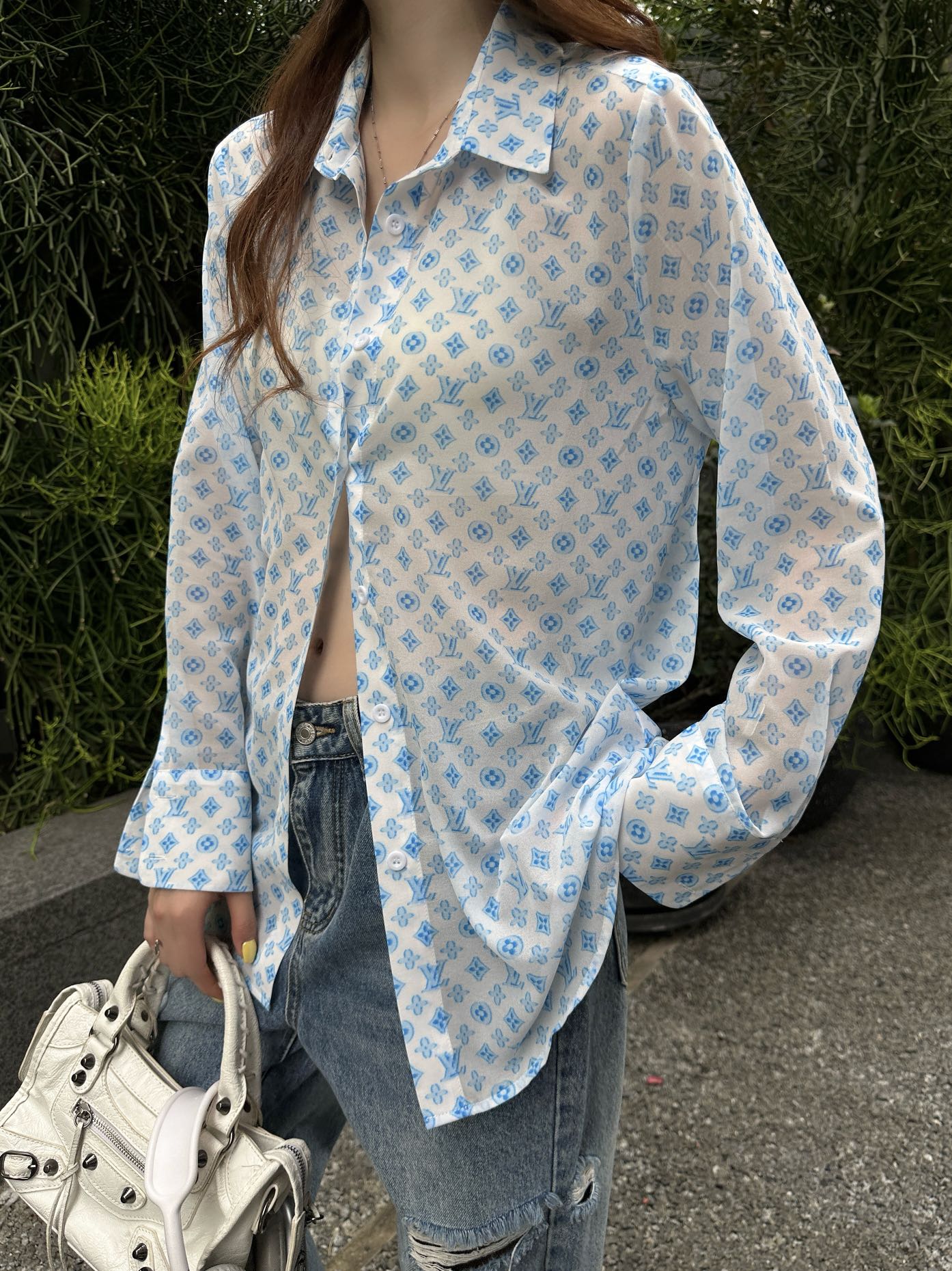 L*♥2025 new arrivals Printed silhouette shirt
