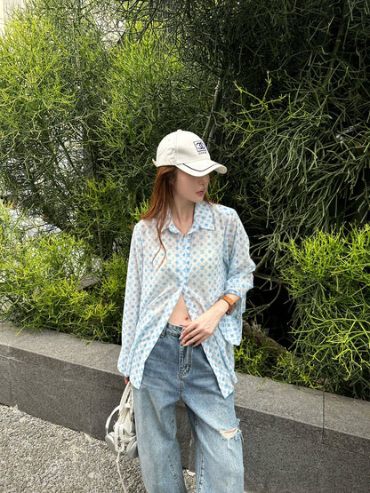 L*♥2025 new arrivals Printed silhouette shirt