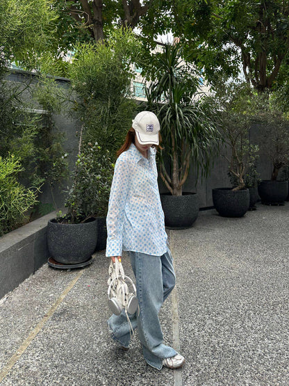 L*♥2025 new arrivals Printed silhouette shirt