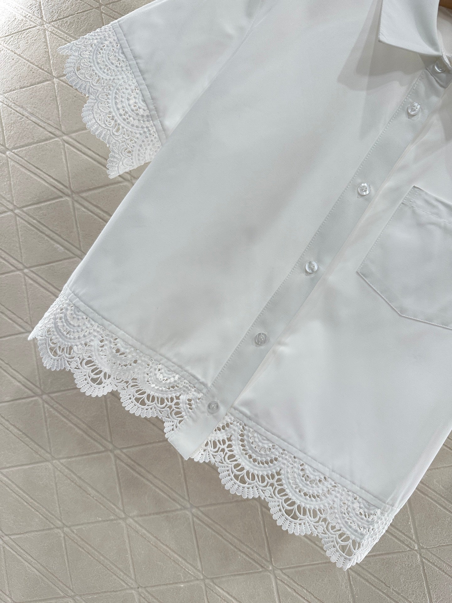 L*♥2025 new product Embroidered shirt and shorts set