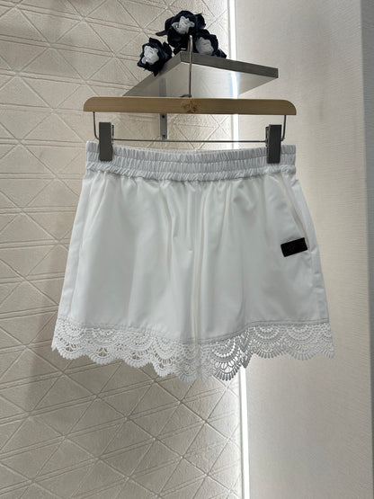 L*♥2025 new product Embroidered shirt and shorts set