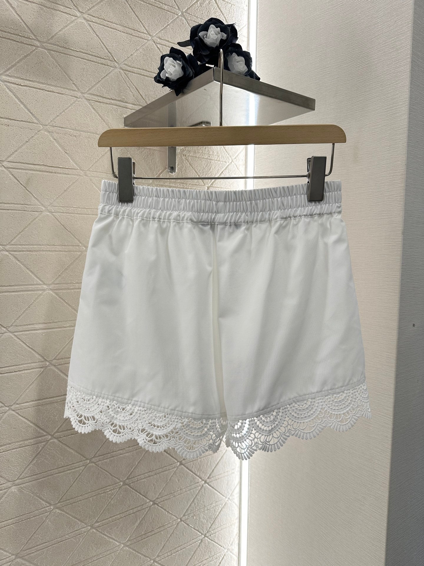L*♥2025 new product Embroidered shirt and shorts set