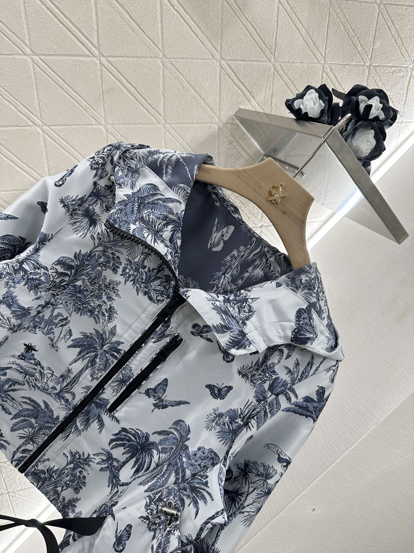 D*♥2025 new product Jacquard long-sleeved wide-leg suit
