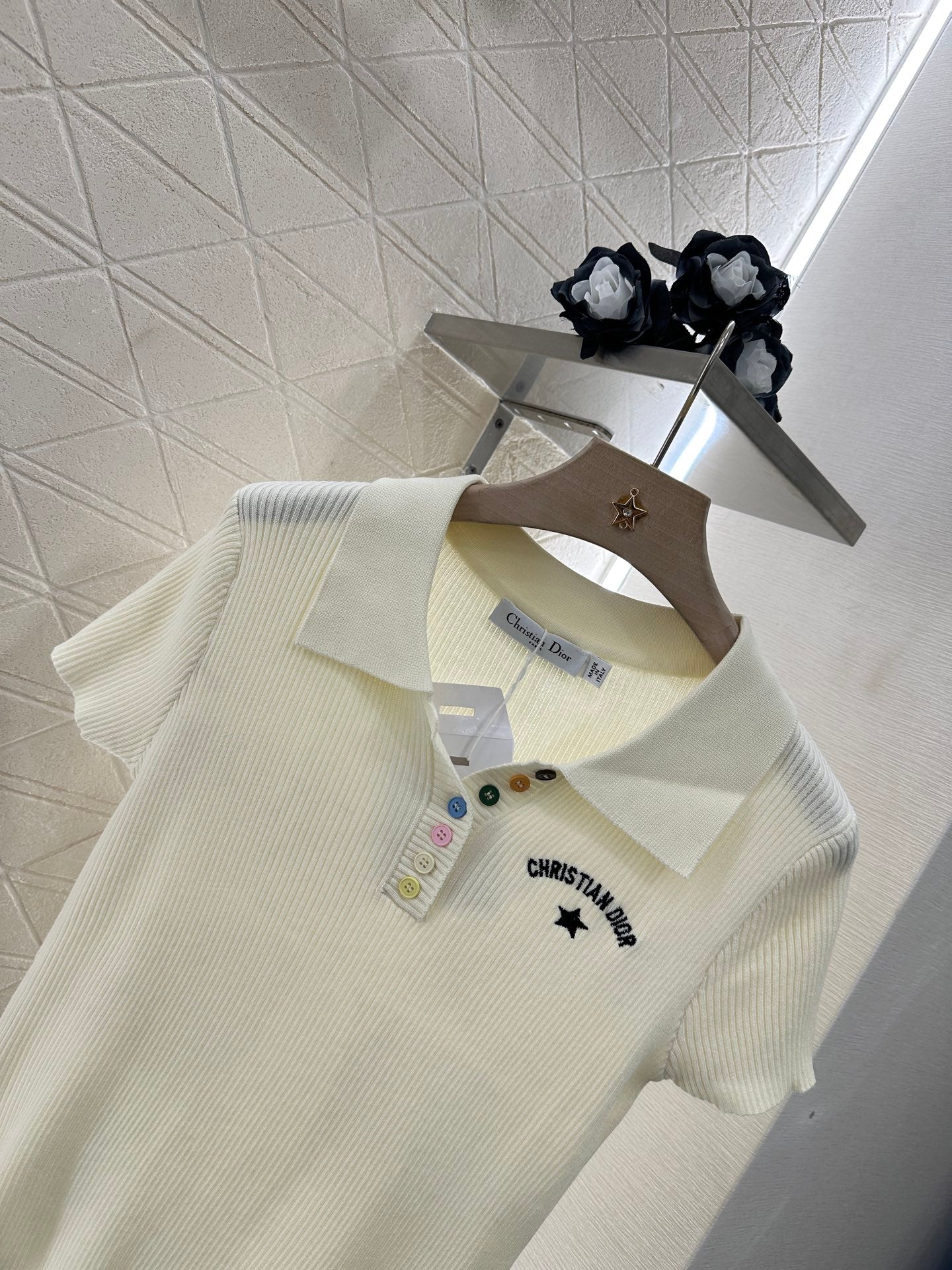 D*♥2025 new product Slim fit knitted short sleeves