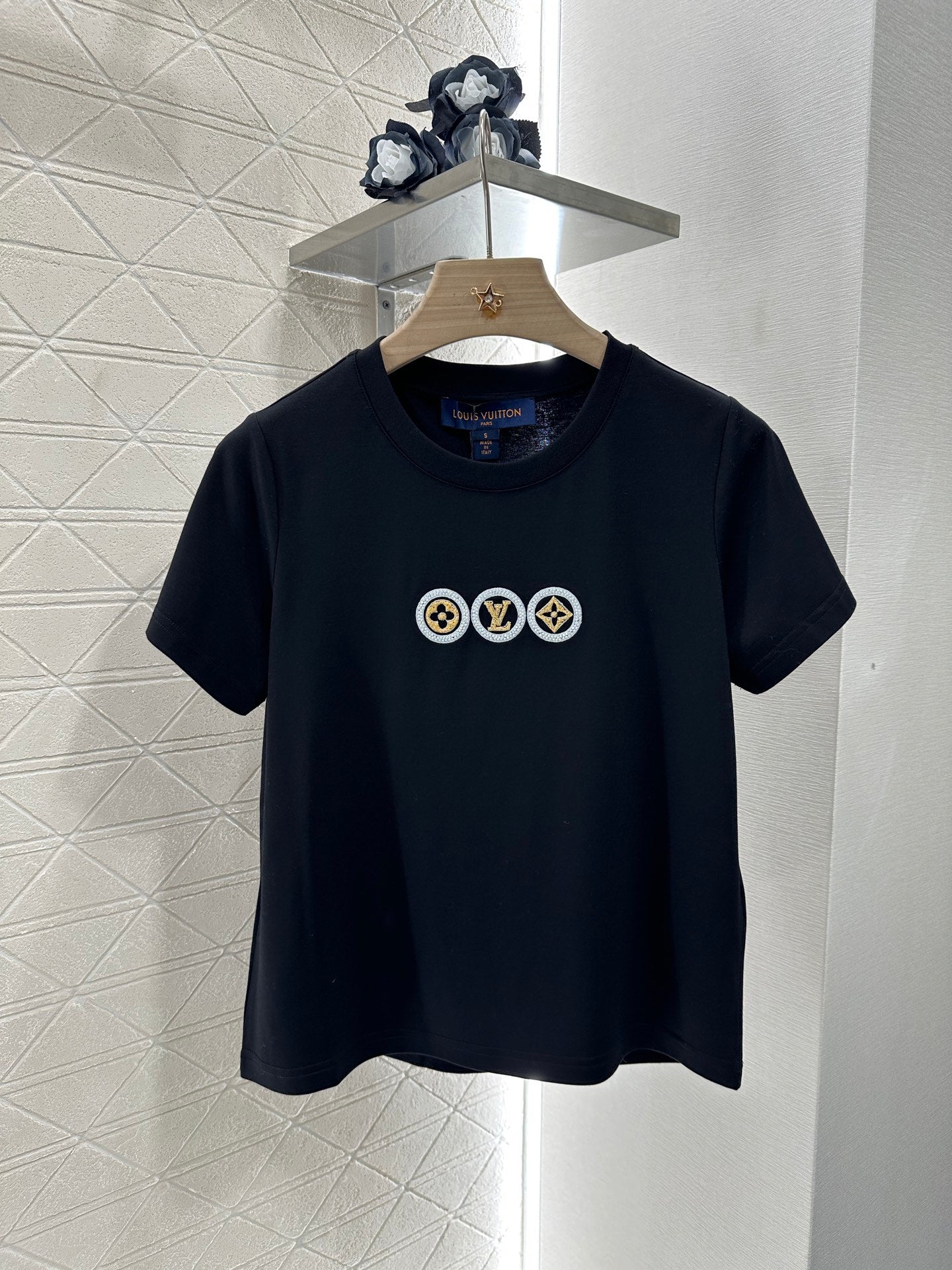 L*♥2025 new product Letter short sleeves