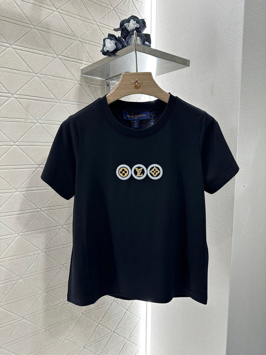 L*♥2025 new product Letter short sleeves