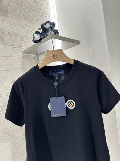 L*♥2025 new product Letter short sleeves