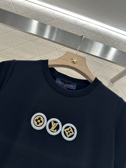 L*♥2025 new product Letter short sleeves