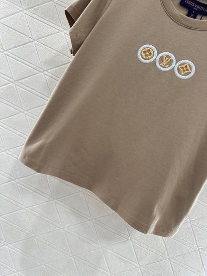 L*♥2025 new product Letter short sleeves
