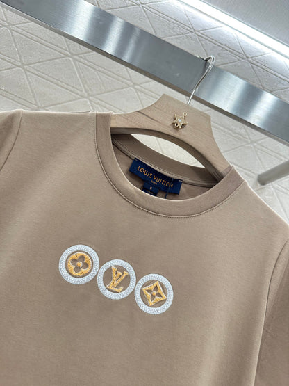 L*♥2025 new product Letter short sleeves