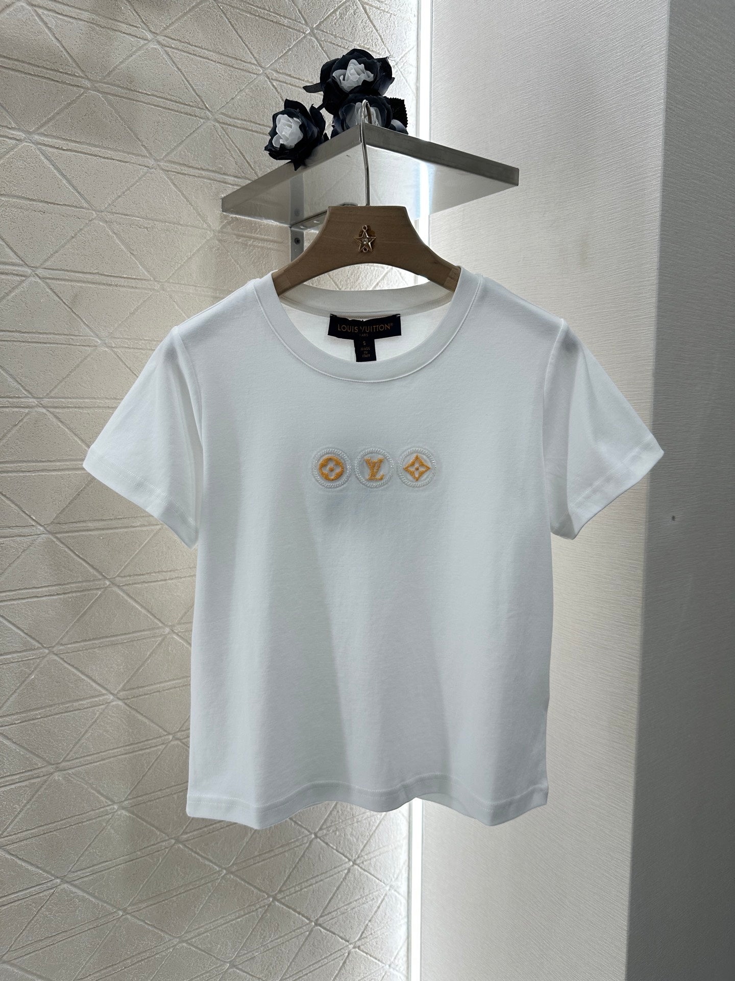 L*♥2025 new product Letter short sleeves