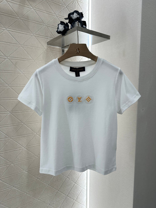 L*♥2025 new product Letter short sleeves