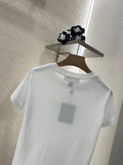 L*♥2025 new product Letter short sleeves