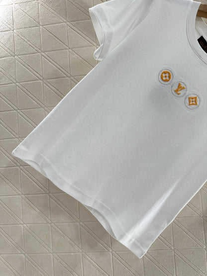 L*♥2025 new product Letter short sleeves