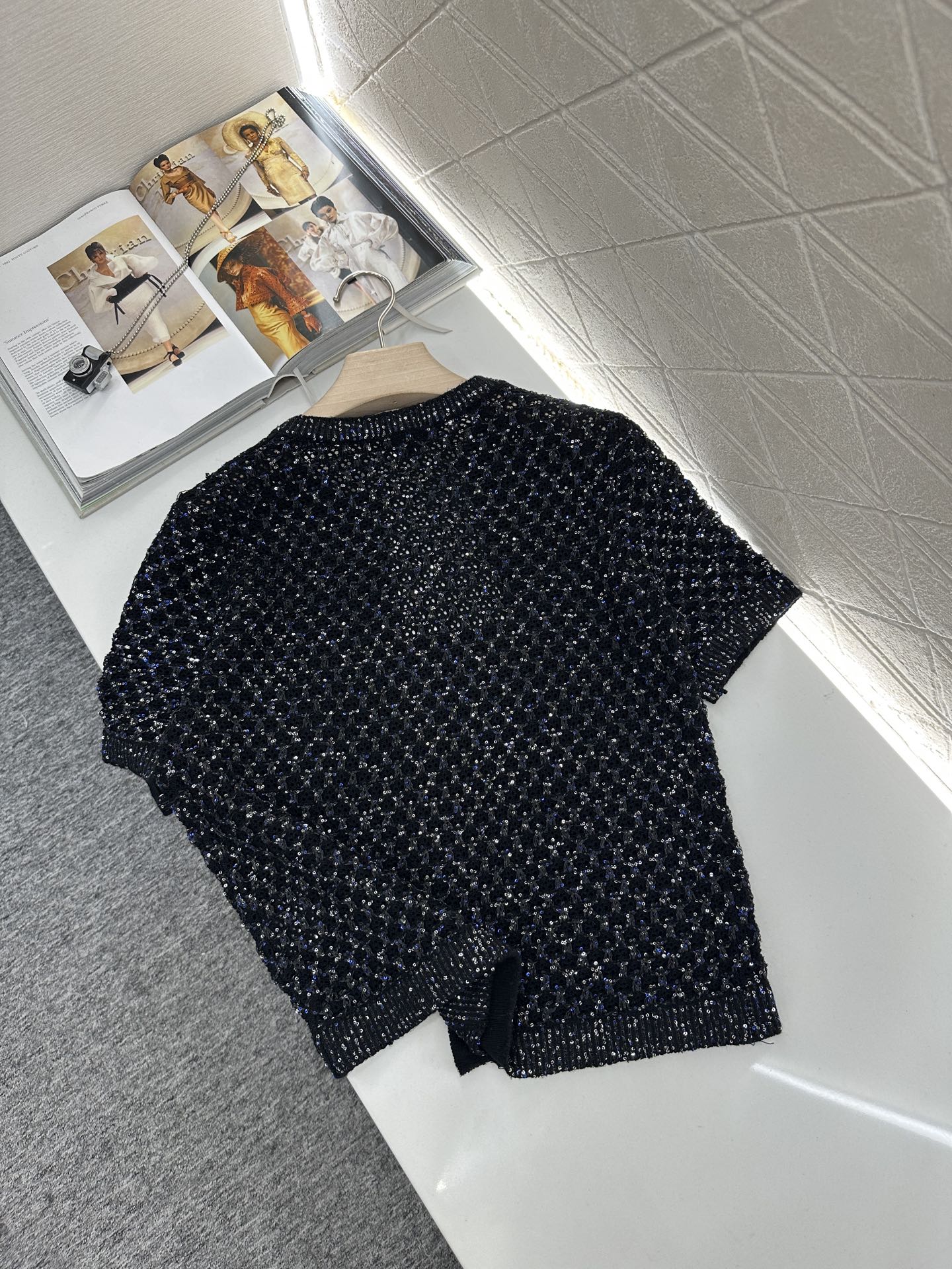 C*♥2025 new product Sequined knitted cardigan