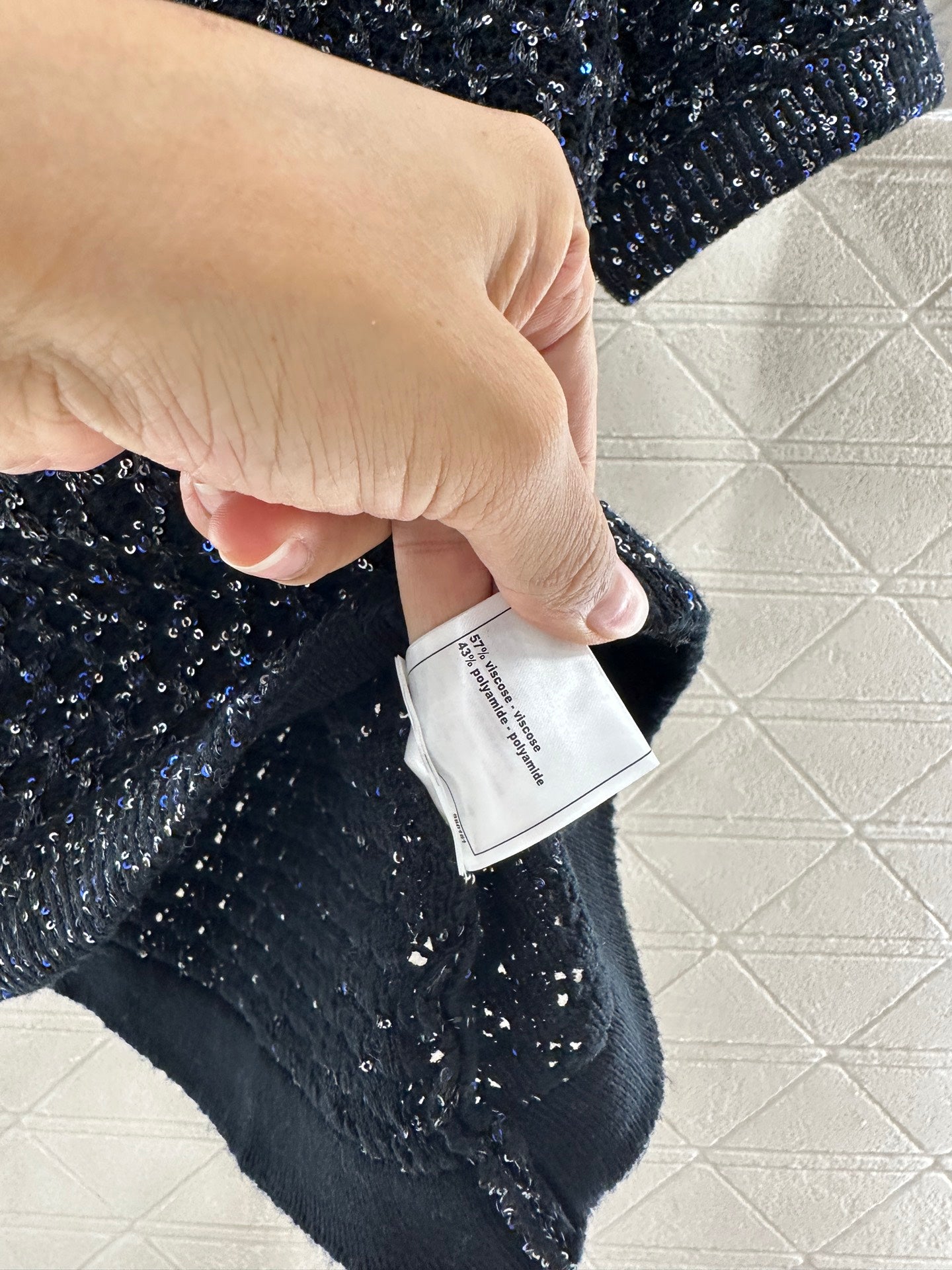 C*♥2025 new product Sequined knitted cardigan