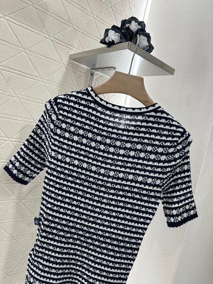 Louis*♥2025 new products Knitted short sleeves
