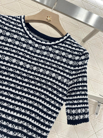 Louis*♥2025 new products Knitted short sleeves