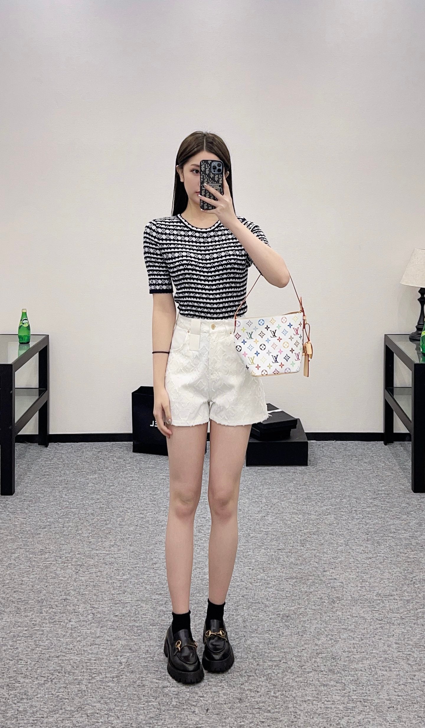 Louis*♥2025 new products Knitted short sleeves