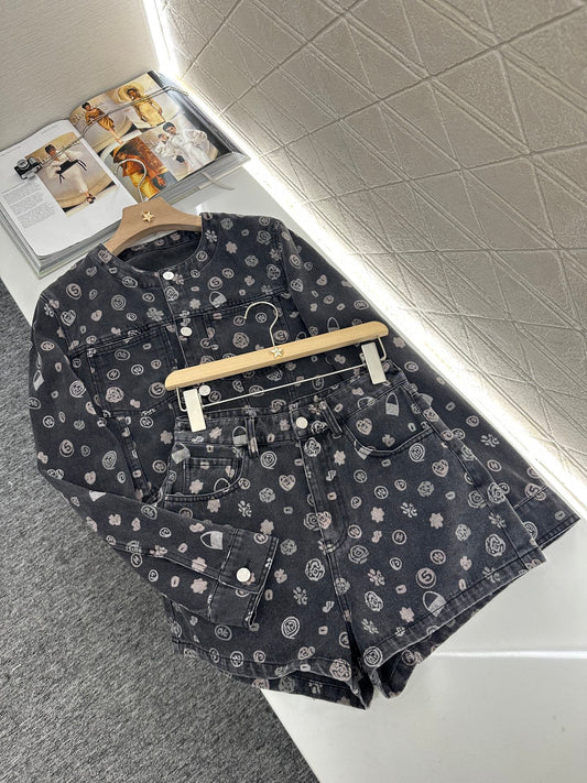C*♥2025 new products Denim suit