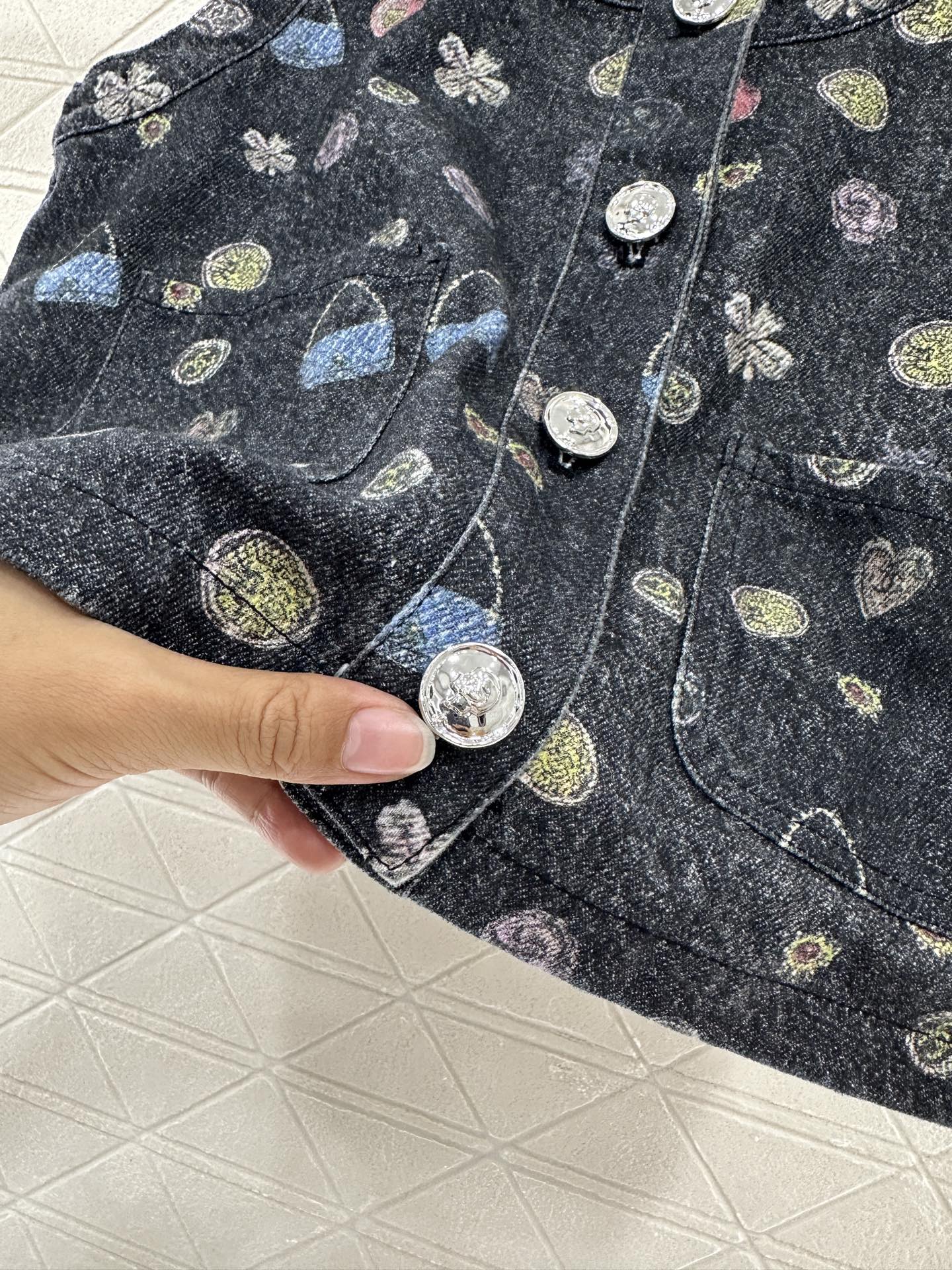 C*♥2025 new product Denim vest set