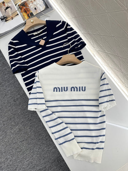 Mi*mi*♥2024 new products Knitted short sleeves