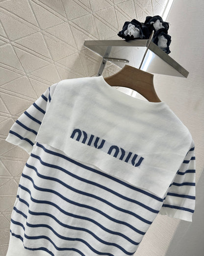 Mi*mi*♥2024 new products Knitted short sleeves