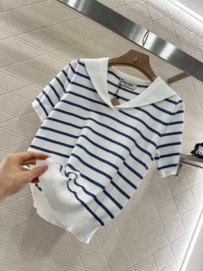 Mi*mi*♥2024 new products Knitted short sleeves