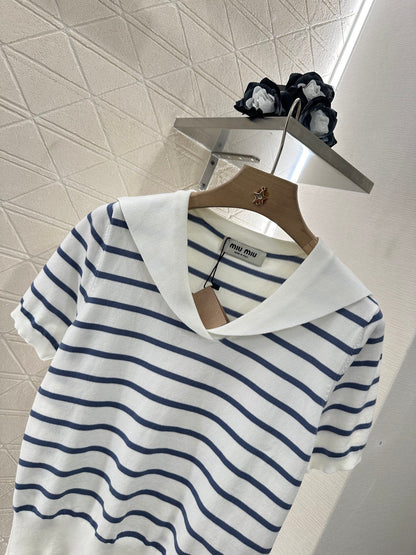 Mi*mi*♥2024 new products Knitted short sleeves