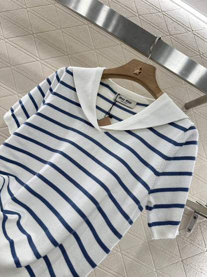 Mi*mi*♥2024 new products Knitted short sleeves