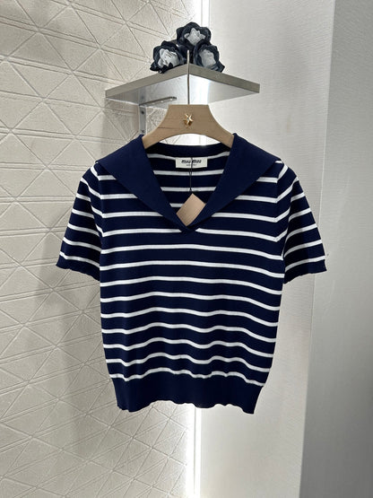 Mi*mi*♥2024 new products Knitted short sleeves