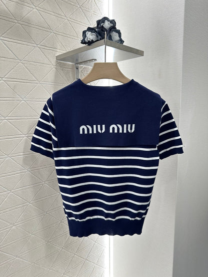 Mi*mi*♥2024 new products Knitted short sleeves