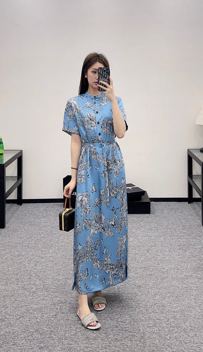 D*♥2025 new product Long skirt with belt
