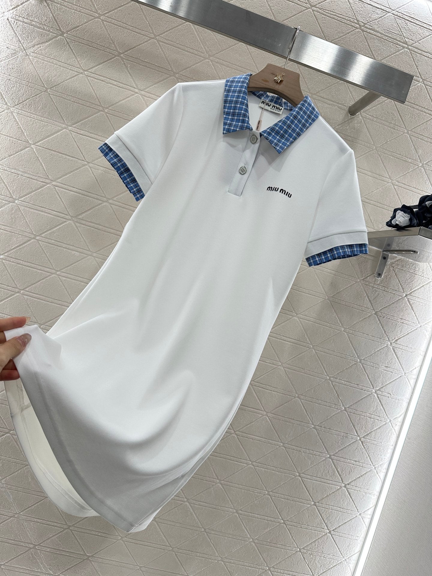 Mi*mi*♥2025 new products Plaid dress