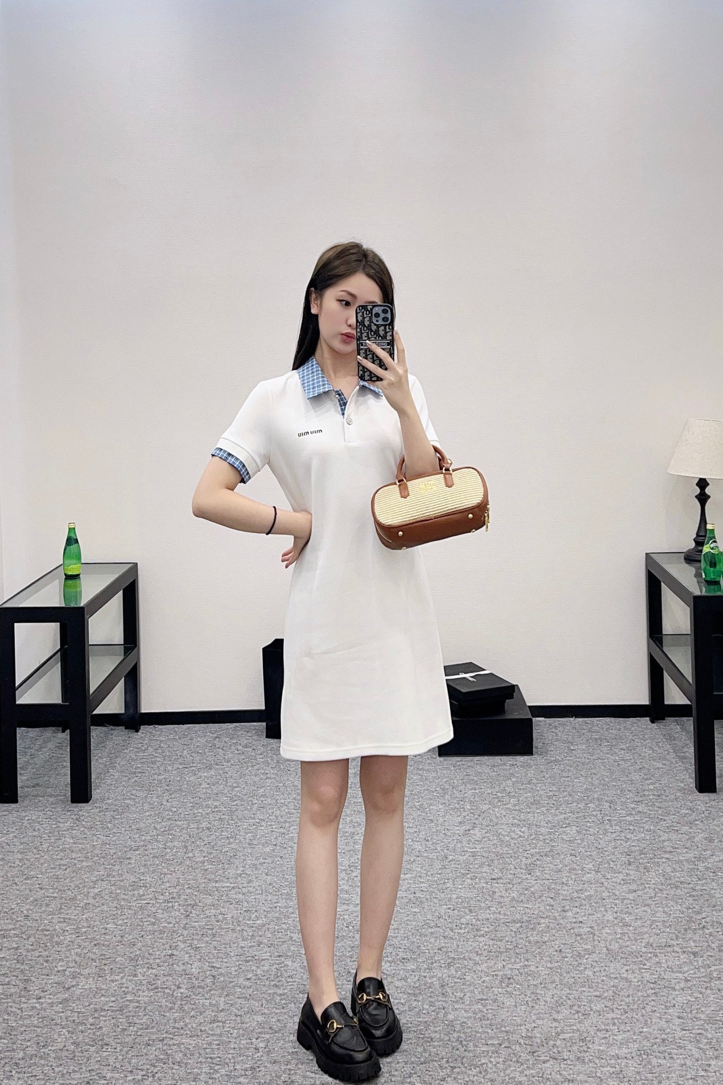 Mi*mi*♥2025 new products Plaid dress